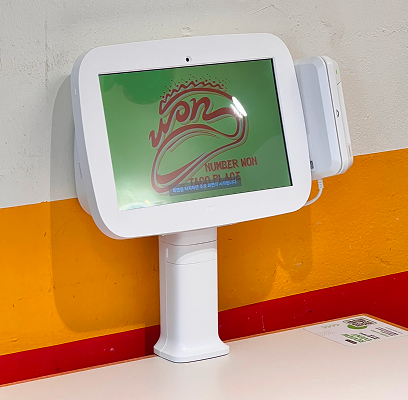 원타코스 키오스크 화면